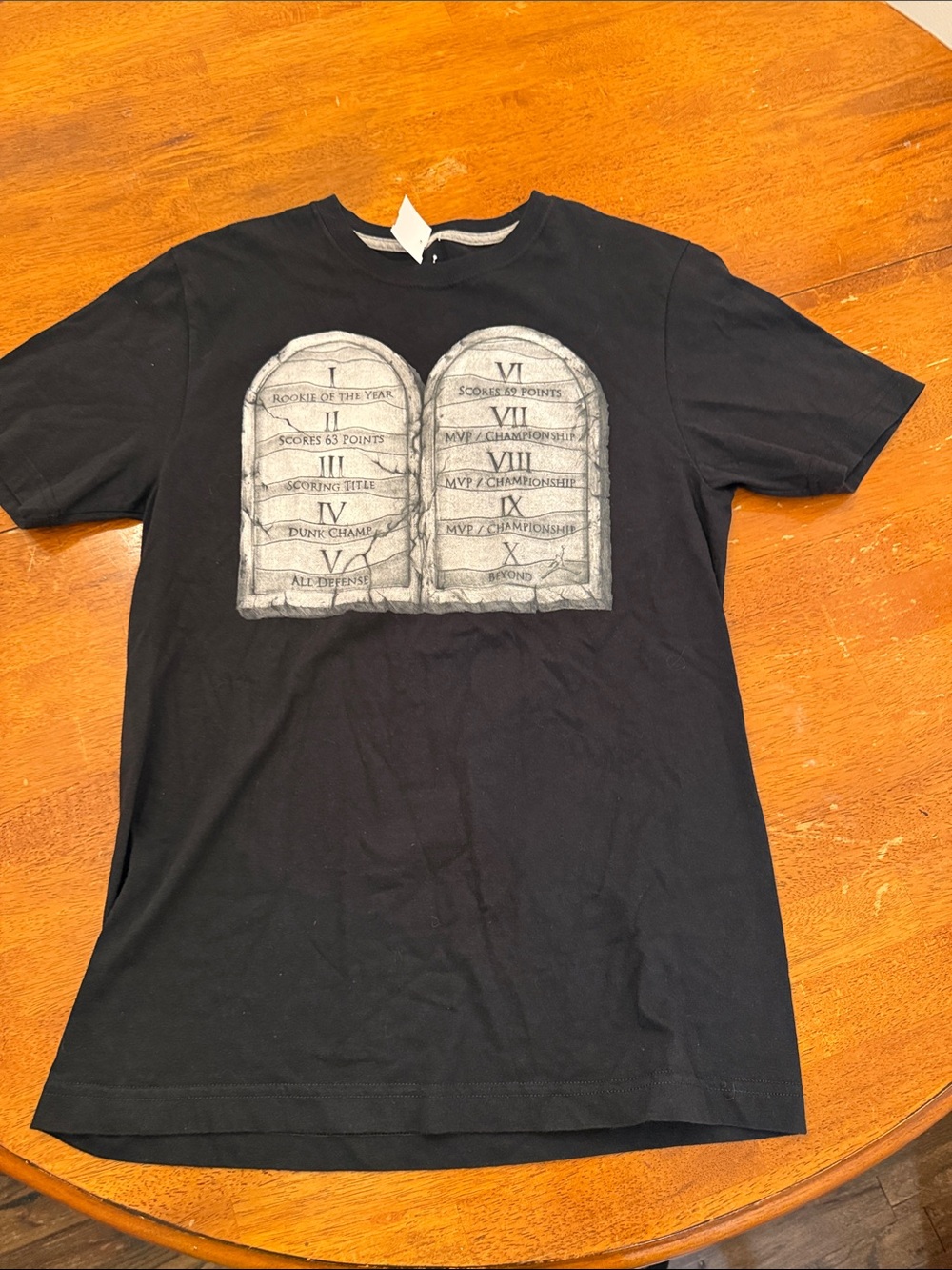 Vintage Air Jordan Ten Commandments T-Shirt Mens Size Medium NWT 589099 010
